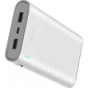 HOCO Rege 20000mAh Power Bank / Powerbank Noodaccu 2x 2.1A - Wit