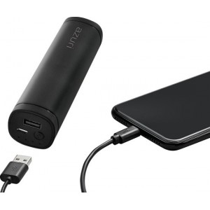 Azuri powerbank met USB poort - 5.000 mAh - Zwart