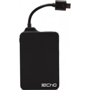 Echo Powerbank PowerConnect Mini - geÃ¯ntegreerde Micro-USB aansluiting - Zwart