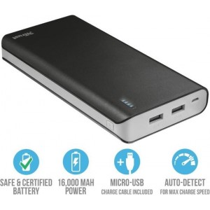 Trust Powerbank 16000 MAH Externe Batterij