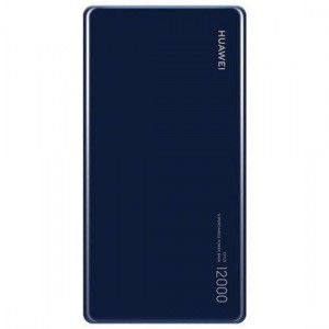 Huawei power bank 12.000 mAh - USB en USB C aansluiting + kabel - blauw