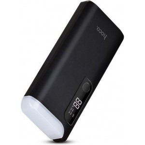 HOCO PSB27 15000mAh PowerBank Noodaccu 2A / 1A met LED zaklamp - Zwart