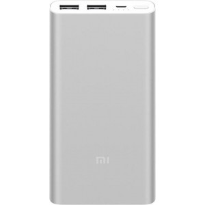 XIAOMI 10.000 mAh Powerbank met 2 USB Poorten - Zilver