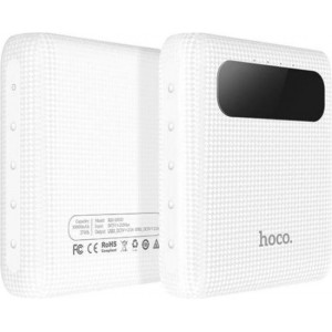 HOCO B20 Mige 10000mAh B20 Power Bank- Powerbank Noodaccu - 5V/2.1A - Met Zaklamp - Wit