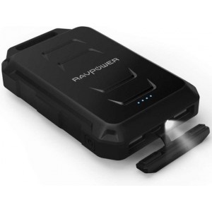 RAVPower 10.050mAh Rugged Portable Powerbank - Zwart