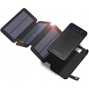 Cygnett Powerbank ChargeUp Explorer 8000mAh with 3 Solar Panels 29,6W Black