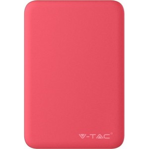 V-tac VT-3503 Compacte powerbank - 5.000 mAh - Rood