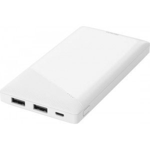 DELTACO PB-A1001, Powerbank 10.000 mAh, USB-A poort 2.1 A/ 10.5W, wit