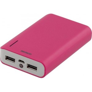 DELTACO PB-813 Powerbank 6.000 mAh - 2 USB poorten - met zaklamp