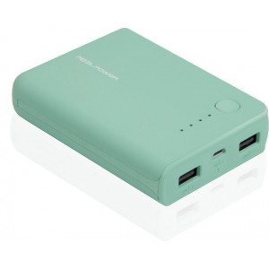 RealPower PB-10000 - Powerbank 10000 mAh met 2 USB-poorten - Blauw