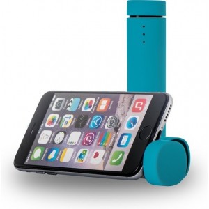 Azuri Music powerbank - 4.000 mAh - Blauw