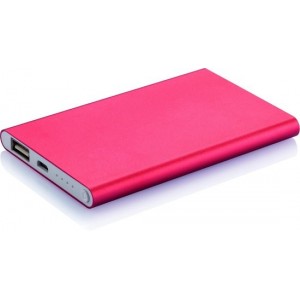 4.000 mAh dunne powerbank, rood/wit