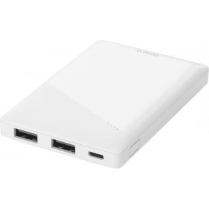 DELTACO PB-A1000, Powerbank 5000 mAh, USB-A poort 2,1 A/ 10,5W, wit