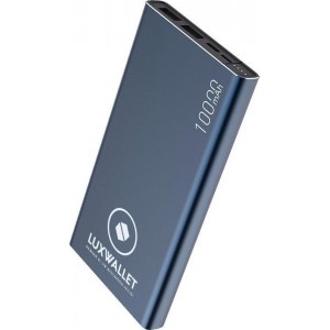 LUXWALLET® 10.000 mAh Reis Powerbank - USB-C + Micro USB + 2x USB - Smartphones / Tablet