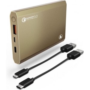 Hama Powerbank "PA12", 12000mAh, goud