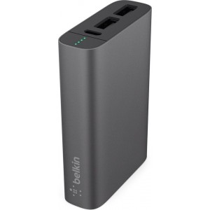 Belkin MIXIT Metallic Powerbank 6600 mAh - 3.4 A - Grijs