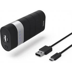 Hama Powerbank "Trip", 5200mAh, zwart