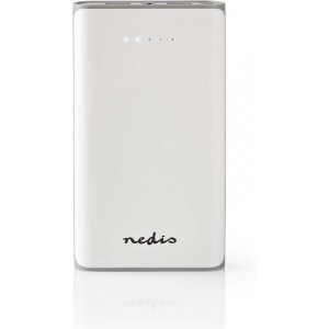 Nedis Powerbank met 2 USB-A poorten (max. 3,1A) - 15.000 mAh / wit