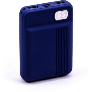 V-tac VT-3504 Powerbank met display - 10.000 mAh - Blauw