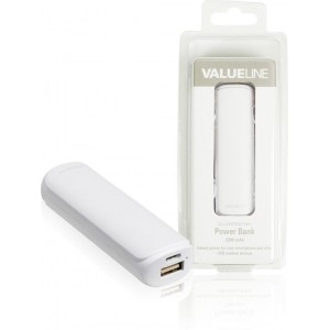 Valueline VL2200PB001WH Lithium-Ion (Li-Ion) 2200mAh Wit powerbank