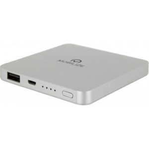 Mobilize MOB-22845 Draagbare Powerbank 6000 Mah Zilver