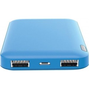 Celly Powerbank 5000 Mah 5 Volt 2,1 Ampère Blauw 2-delig