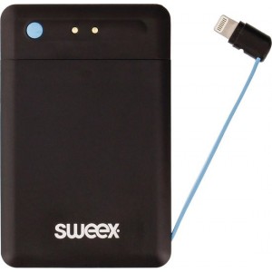 Sweex SW2.500PB001L Lithium-Polymeer (LiPo) 2.500 mAh Zwart, Blauw powerbank