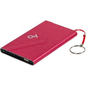 QY Clutch Powerbank - 4.000 mAh – rood