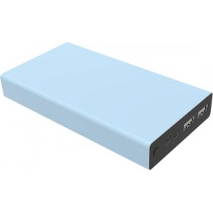 Powerit-Now Powerbank 20000 mAh, Babyblauw