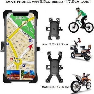 Telefoonhouder Motorfiets S20 / Telefoonhouder Fiets Universeel 360 / Motorhouder Smartphone IPhone