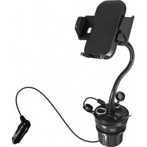 Macally Car cup holder mount w. USB charger iPhn/smartphn