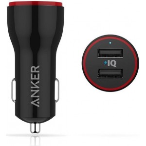 Anker PowerDrive 2 2-Port USB Autolader - Zwart