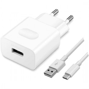 Huawei universele adapter + 1m USB-C kabel - Snel laden - Wit