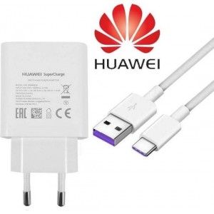 Huawei SuperCharge Adapter 4.5V/5A (EU) met USB-C kabel - Wit