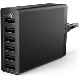 Anker PowerPort 6 EU Black