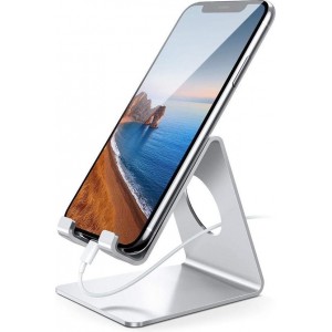 IYUPP Telefoon Houder Dock Inklapbaar Zilver Dock Telefoonhouder / Mini Tablet Standaard voor Bureau of Tafel