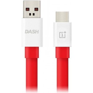 OnePlus 3 / 3T / 5 / 5T / 6 Originele Type-C Dash data + oplaadkabel 150cm - Rood