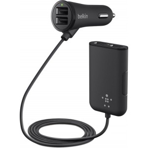 Belkin Road Rockstar 4 poorts Autolader - Zwart