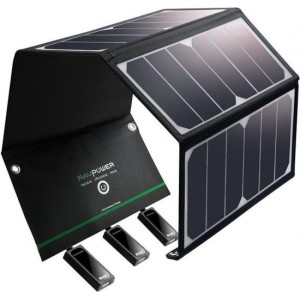 RAVPower 24W Zonnepaneel oplader met 3 USB poorten | Solar panel | Zonne-energie | RP-PC005