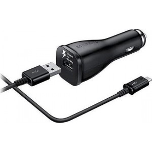 Samsung originele Adaptive Fast Charging autolader - 9.0V / 2,0 A - Incl kabel - Zwart