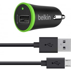 Belkin Universele USB Autolader Met Micro USB Kabel 2.1 Amp Zwart