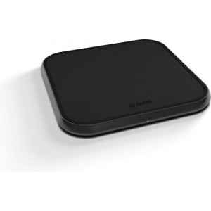 ZENS Aluminium Single Wireless Charger 10W - Zwart