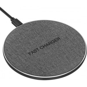 DrPhone MK2 - Ultra Dun 6MM - Fast Wireless Lader 9V - Draadloos Qi Charging Pad - Android / IOS - Zwart