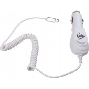 Dunlop Autolader Micro-usb 12/24 Volt 1 Ampère Wit