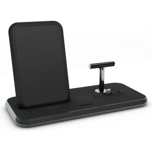 ZENS Wireless Charger Dual + Dock 10W Aluminium Black