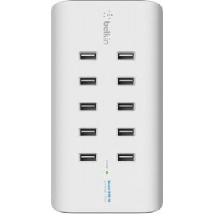 Belkin Rockstar 10-poorts laadstation wit 2.4A