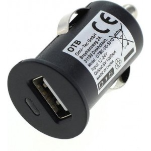 USB autolader met 1 poort - compact - 1A / zwart