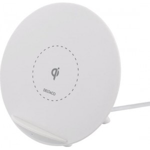 DELTACO QI-1024 Laadstandaard voor draadloos opladen Qi - 5W - Wit