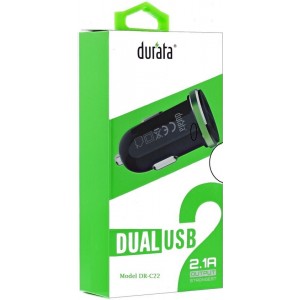 Durata Dual (DUBBEL) USB Auto Lader