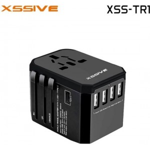 Xssive | Universal Adapter XSS-TR1 | Travel Adapter Universal| Wereldstekker | Reisadapter | Reisstekker